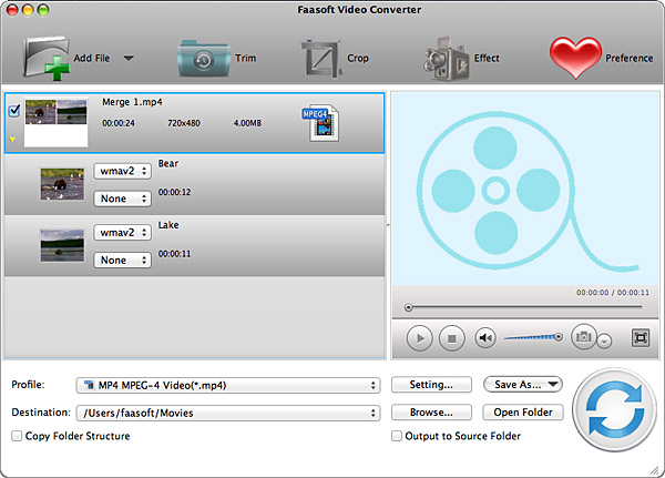 Convert between various video files on Mac
